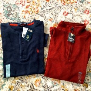 2 for 1! Men’s Long Sleeve Shirts - U.S. Polo Assn. & Van Heusen. New w/ Tags.